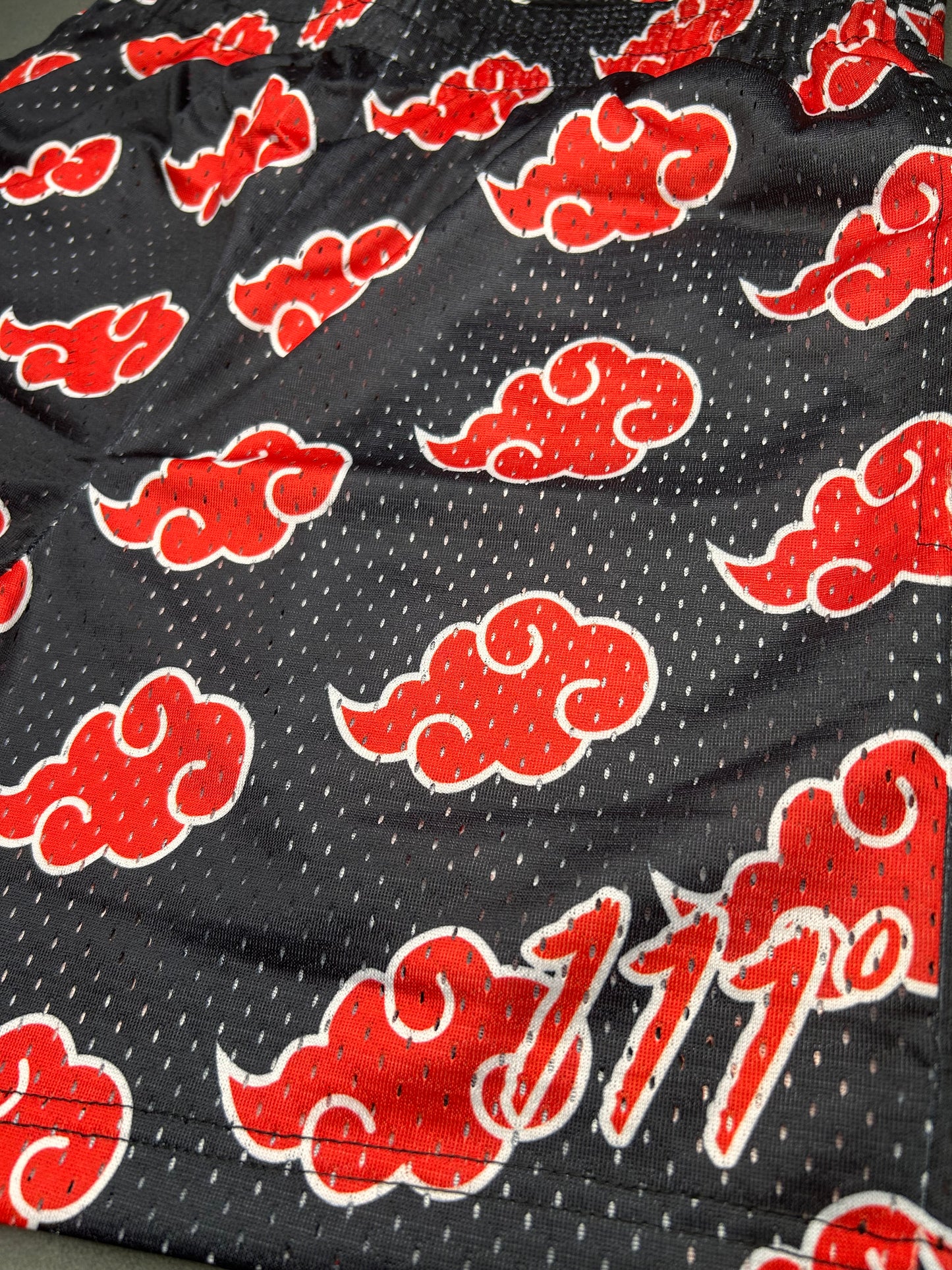 111 Degrees Men's – “Akatsuki Cloud” Edition Mesh Shorts