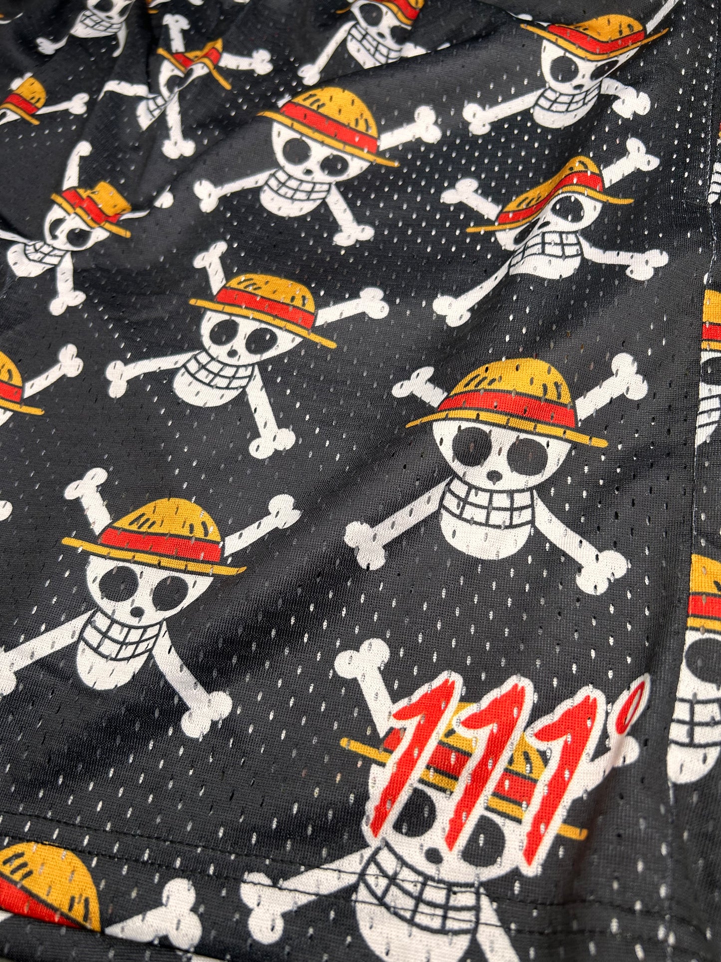 Hundred 111°  Men's “Straw Hat Skull” Mesh Shorts