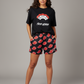 111 Degrees Women’s Mesh Shorts – “Akatsuki Cloud” Edition