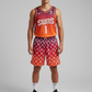 111° Designer Sunset Monogram Mesh Shorts
